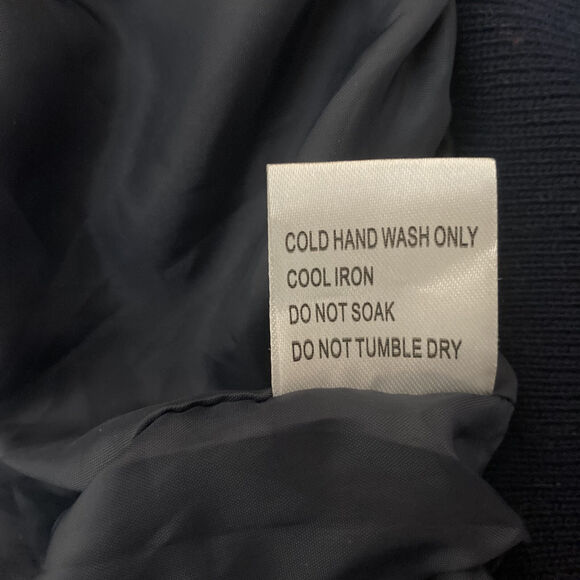 NEW WITHOUT TAGS CARMAR MEN'S BLUE LONG SLEEVE FULLY LINED VARSITY JACKET SIZE S - Picture 10 of 11